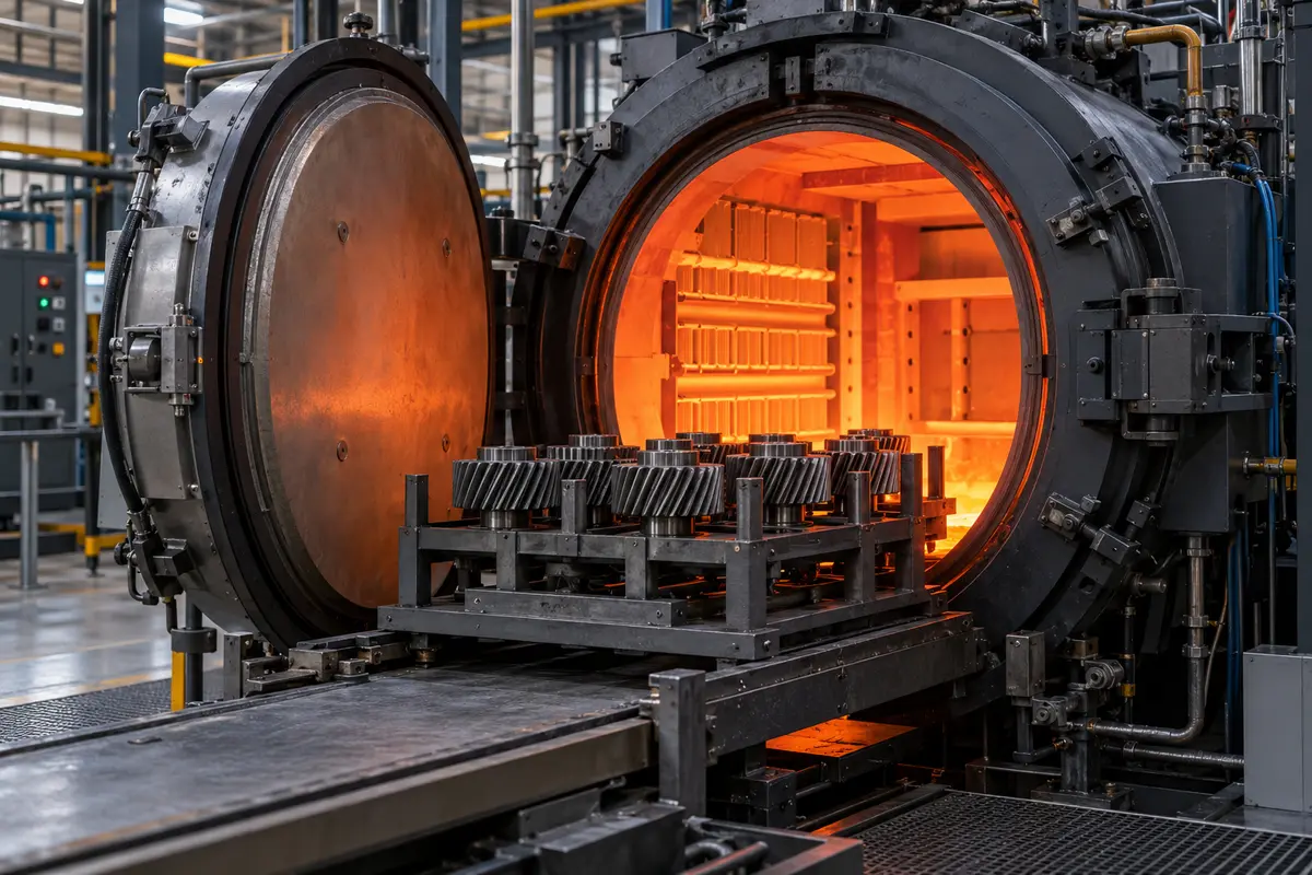 Carburizing heat-treatment process for industrial components