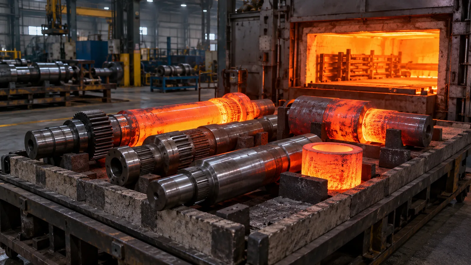 Hardening & Tempering heat-treatment process for industrial components
