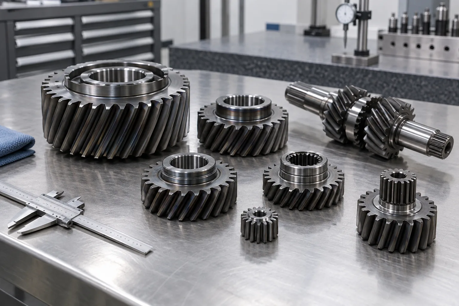 Gears prepared for professional heat-treatment processing