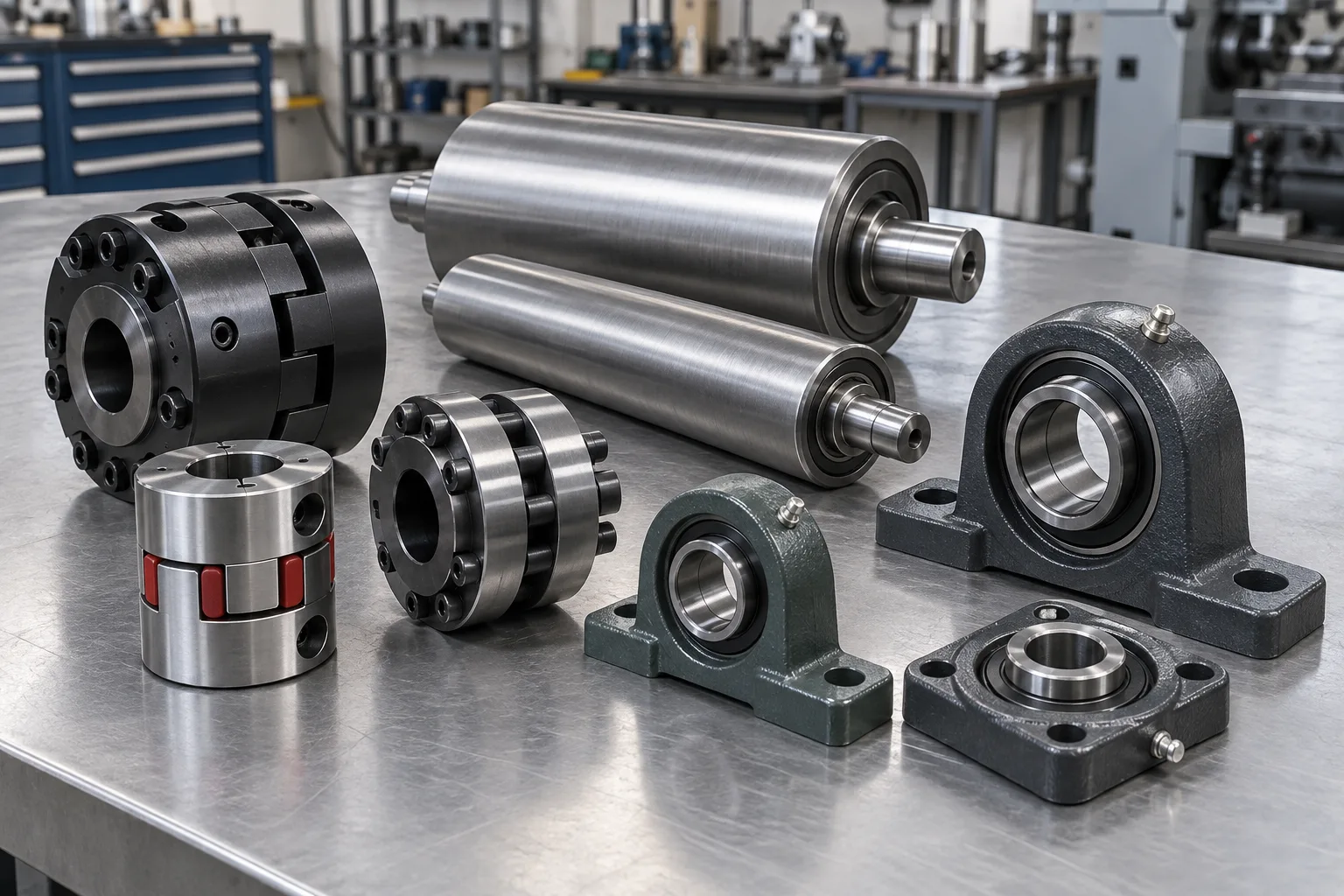 Machine Components prepared for professional heat-treatment processing