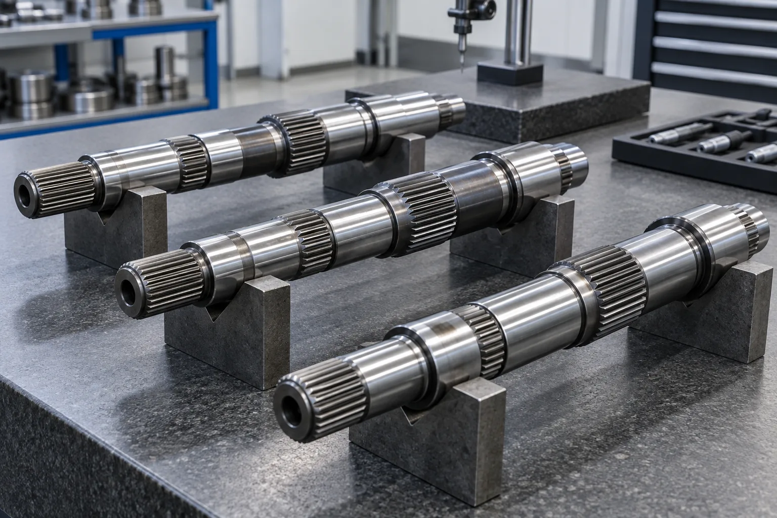Shafts prepared for professional heat-treatment processing